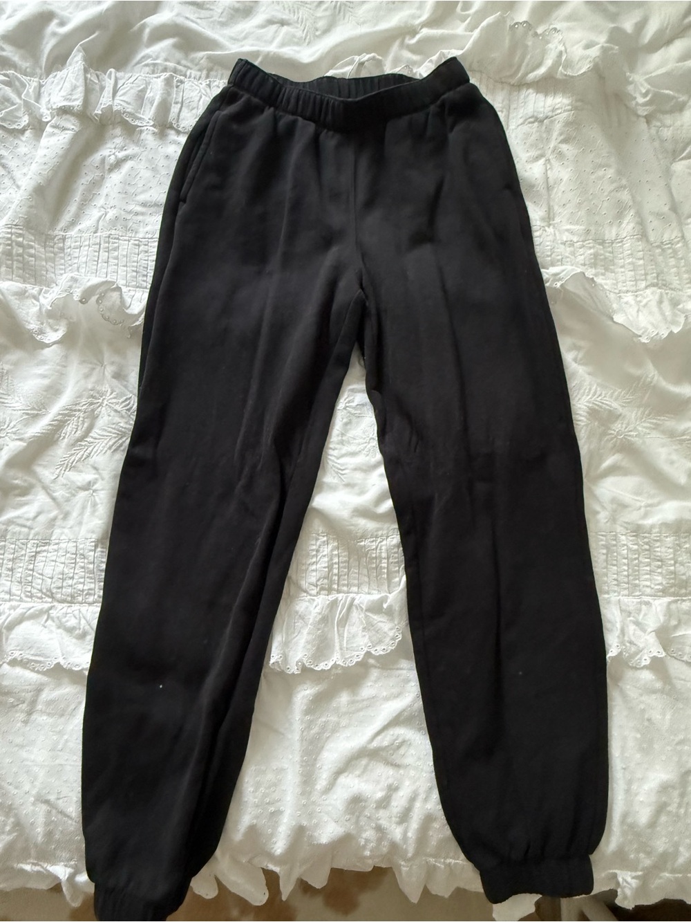 Hollister Black Elastic Waist Joggers